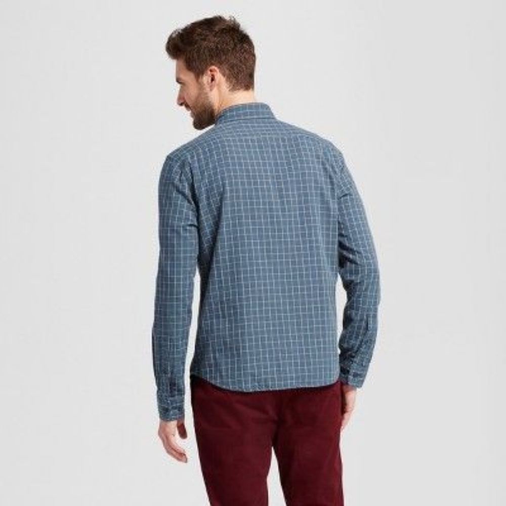 NEW Standard Fit Long Sleeve Double Weave Shirt C7 - Picture 2 of 8